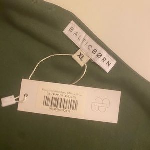 Baltic born silk green dress size xl never worn